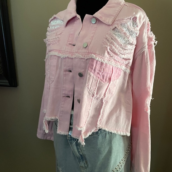 Love Denim Jacket - Candy Pink - Picture 4 of 15